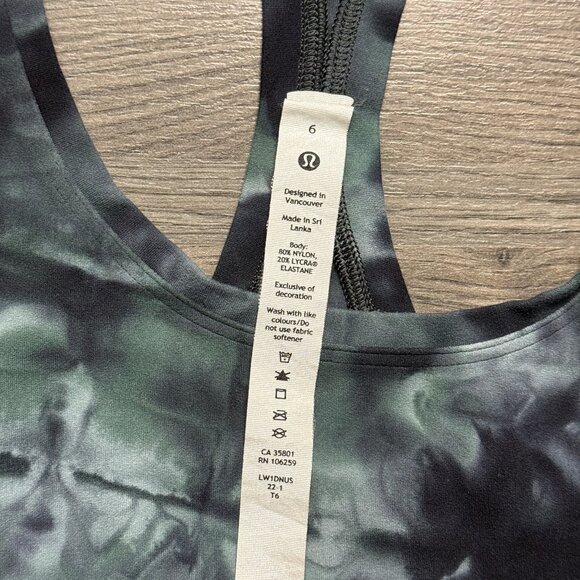 Lululemon Women's Cool Racerback Short Tank Top *Nulu - Black/Grey - Picture 4 of 6